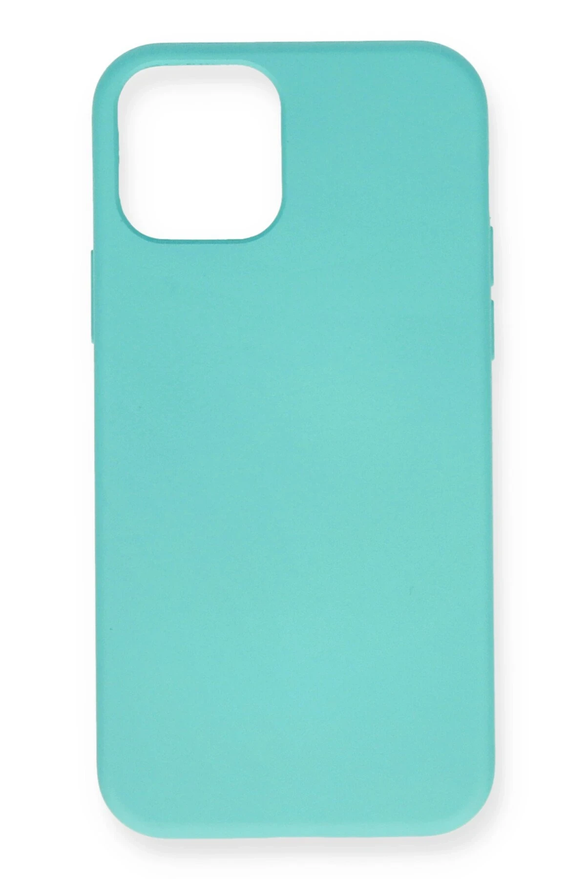 Newface iPhone 12 Mini Kılıf Nano içi Kadife Silikon - Turkuaz