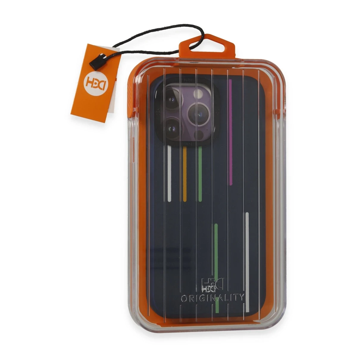 HDD Apple iPhone 14 Pro Max Kılıf HBC-221 Roma Kapak - Lacivert