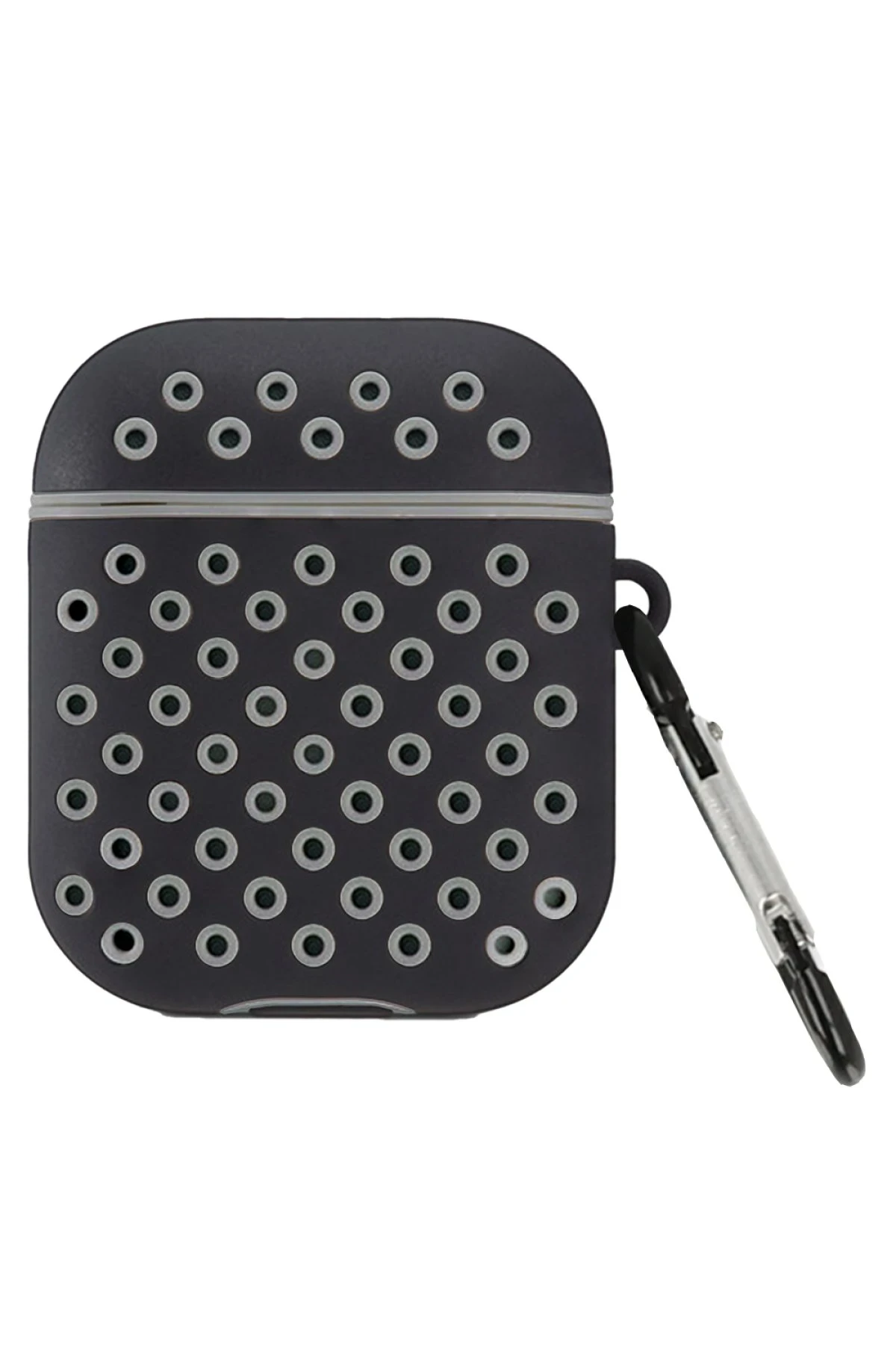 Newface Airpods 2 (2.nesil) Spor Delikli Kılıf - Siyah-Gri