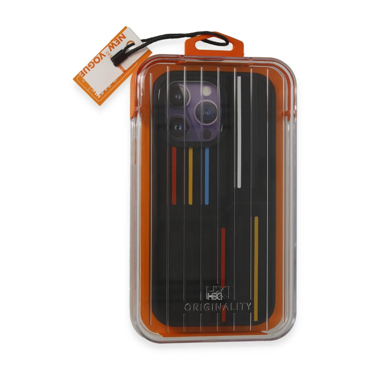 HDD Apple iPhone 15 Pro Kılıf HBC-221 Roma Kapak - Siyah