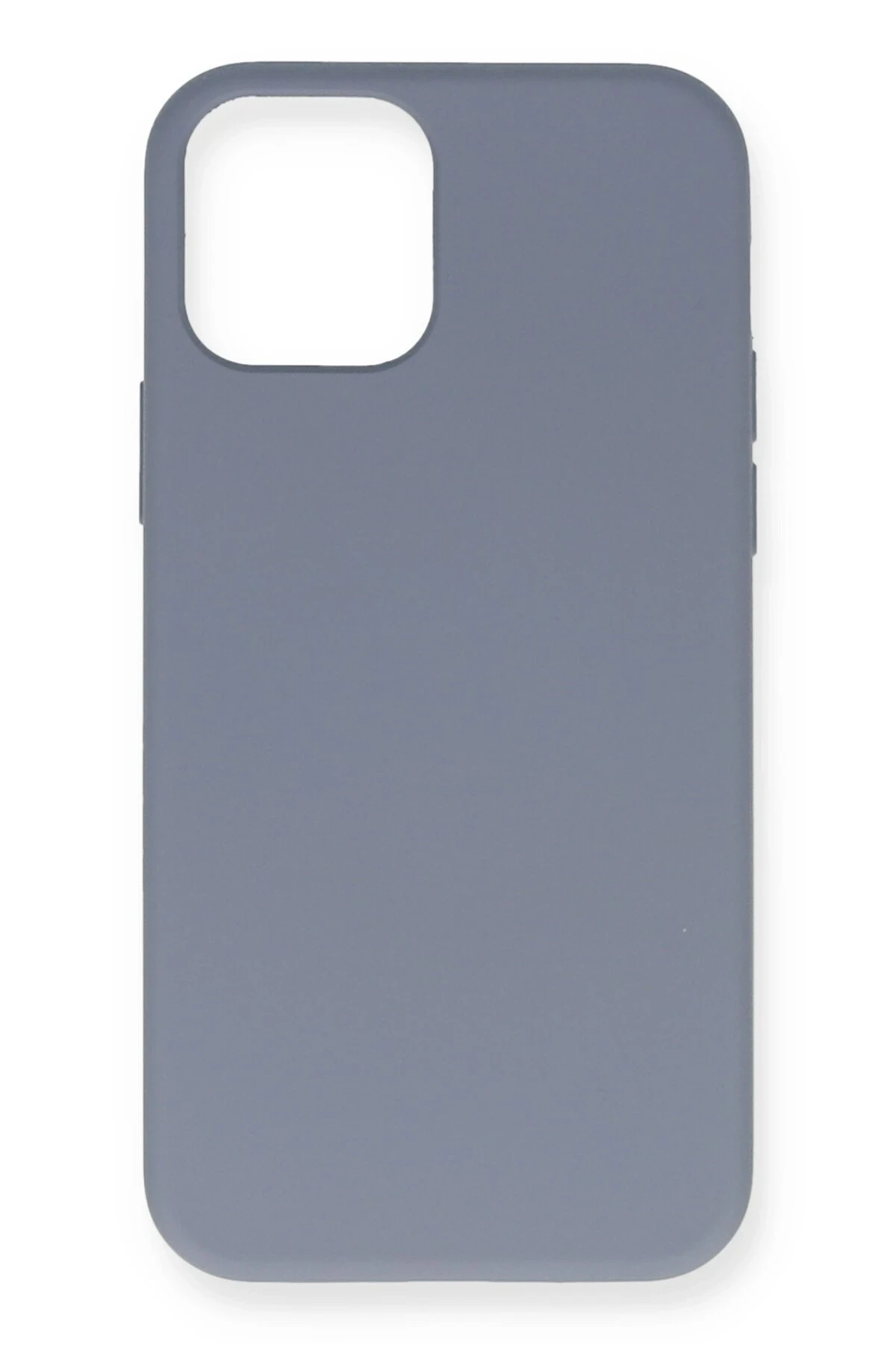 Newface iPhone 12 Pro Max Kılıf Nano içi Kadife Silikon - Gri