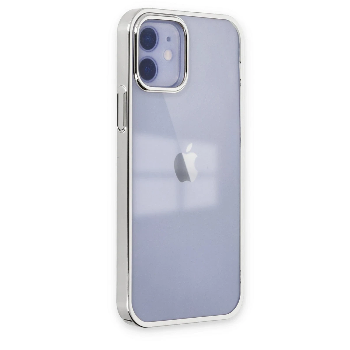 Newface Apple iPhone 12 Kılıf Element Silikon - Gümüş