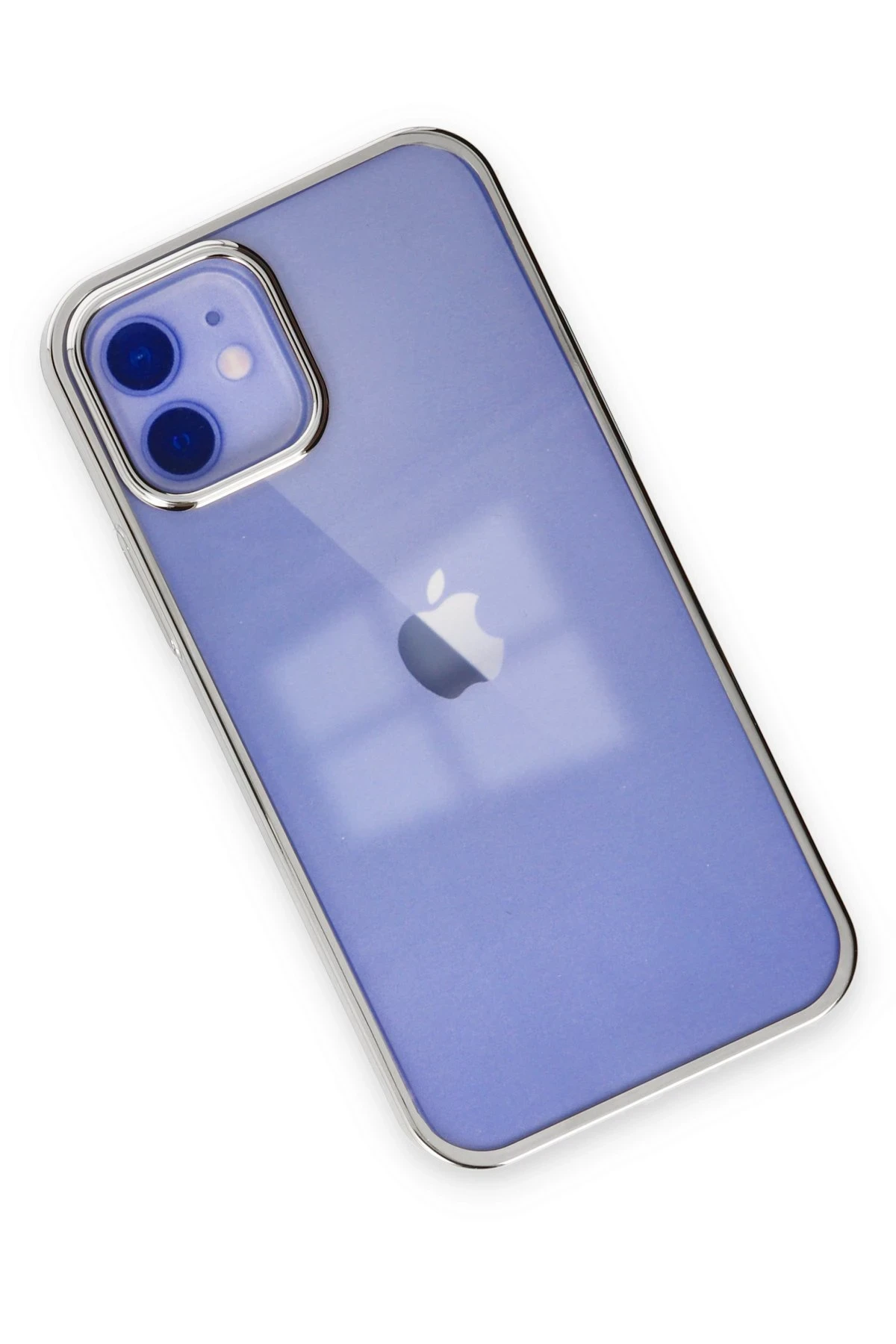 Newface iPhone 12 Kılıf Element Silikon - Gümüş