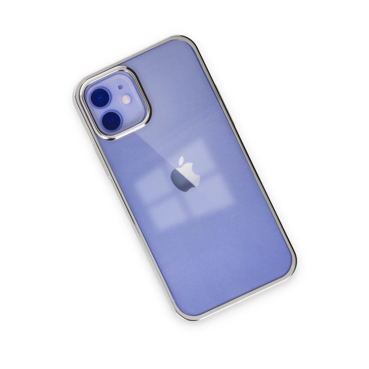 Newface Apple iPhone 12 Kılıf Element Silikon - Gümüş