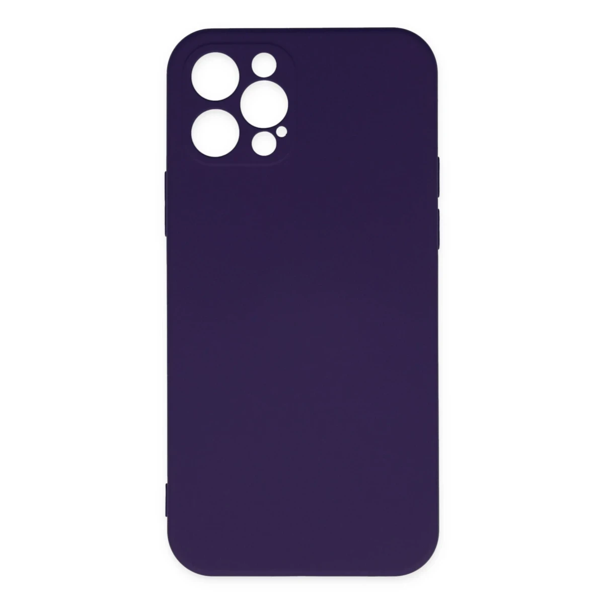 Newface Apple iPhone 12 Pro Max Kılıf Nano içi Kadife Silikon - Mor
