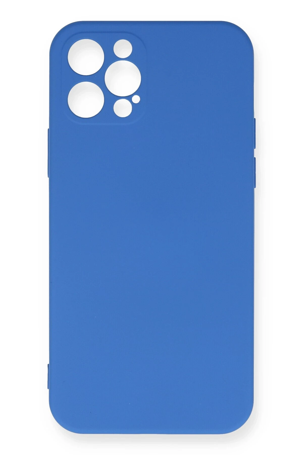 Newface iPhone 12 Pro Max Kılıf Nano içi Kadife Silikon - Mavi