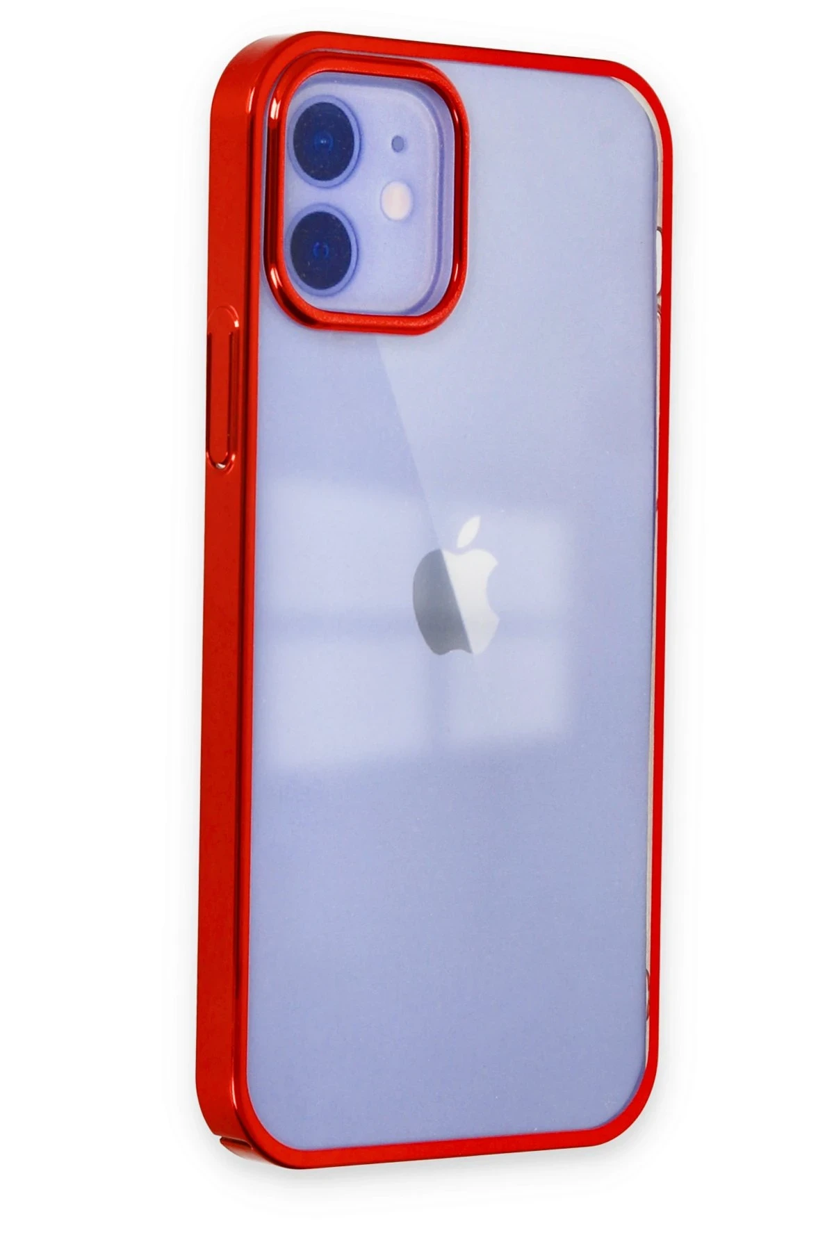 Newface iPhone 12 Kılıf Element Silikon - Kırmızı