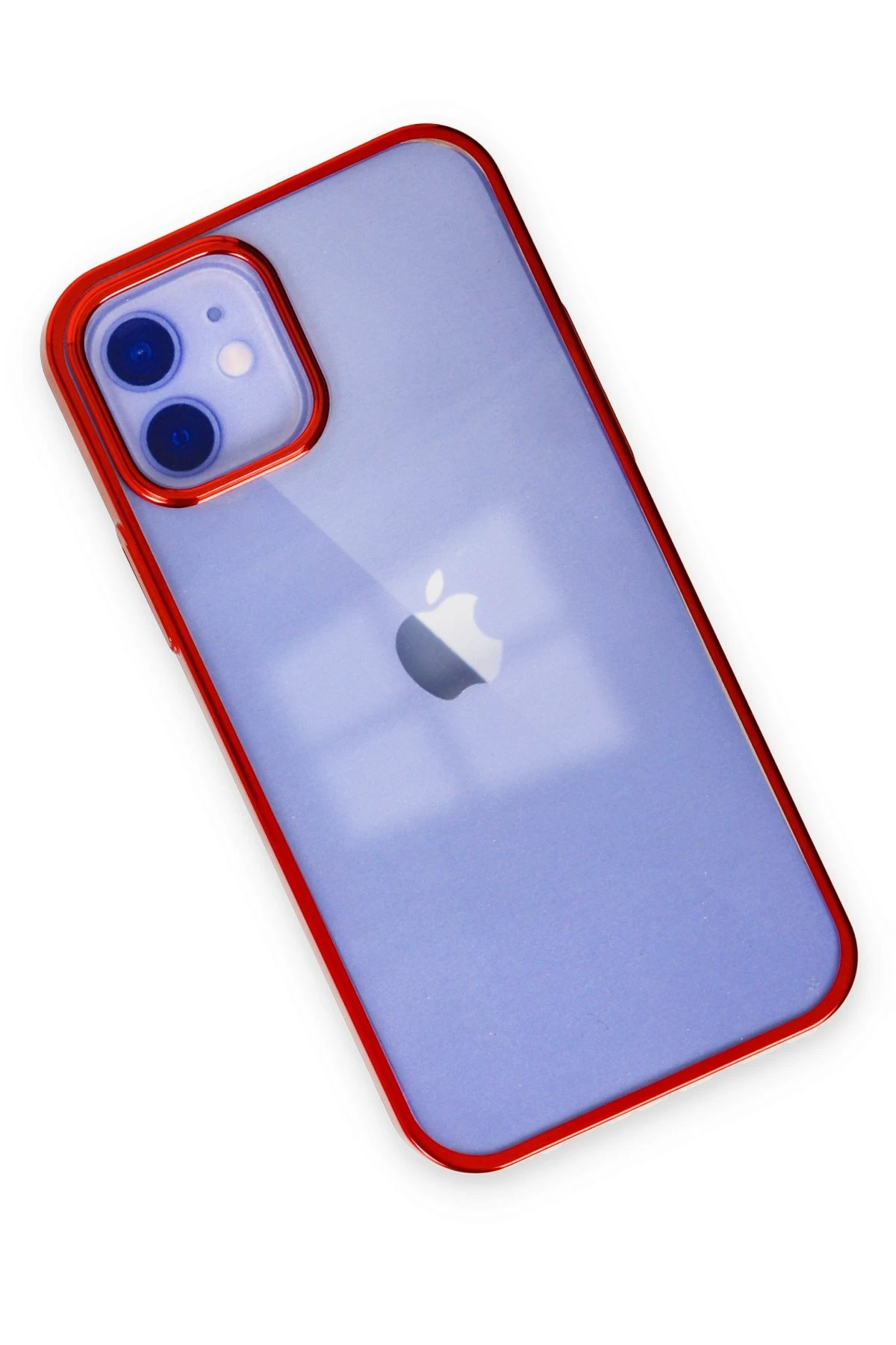 Newface iPhone 12 Kılıf Element Silikon - Kırmızı