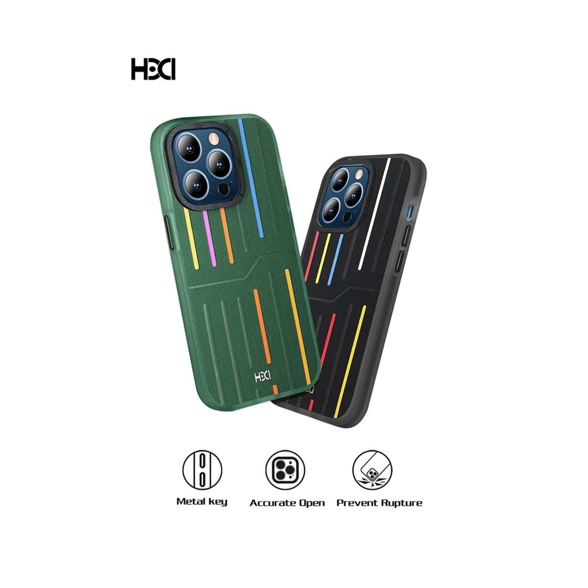 HDD Apple iPhone 15 Pro Max Kılıf HBC-221 Roma Kapak - Siyah