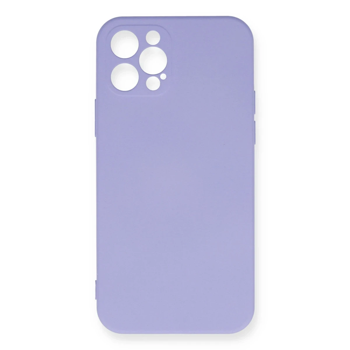 Newface Apple iPhone 12 Pro Max Kılıf Nano içi Kadife Silikon - Lila