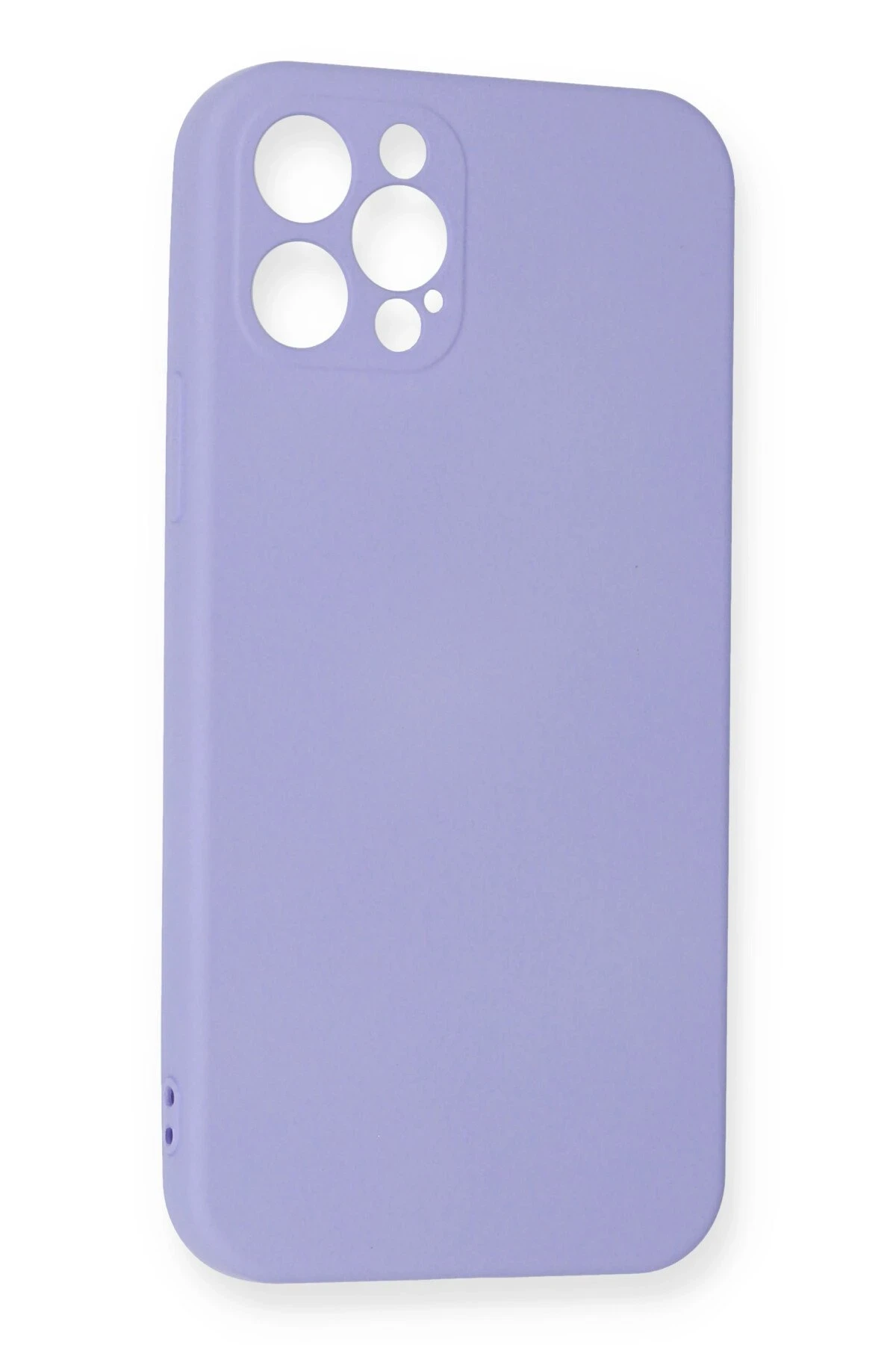Newface iPhone 12 Pro Max Kılıf Nano içi Kadife Silikon - Lila