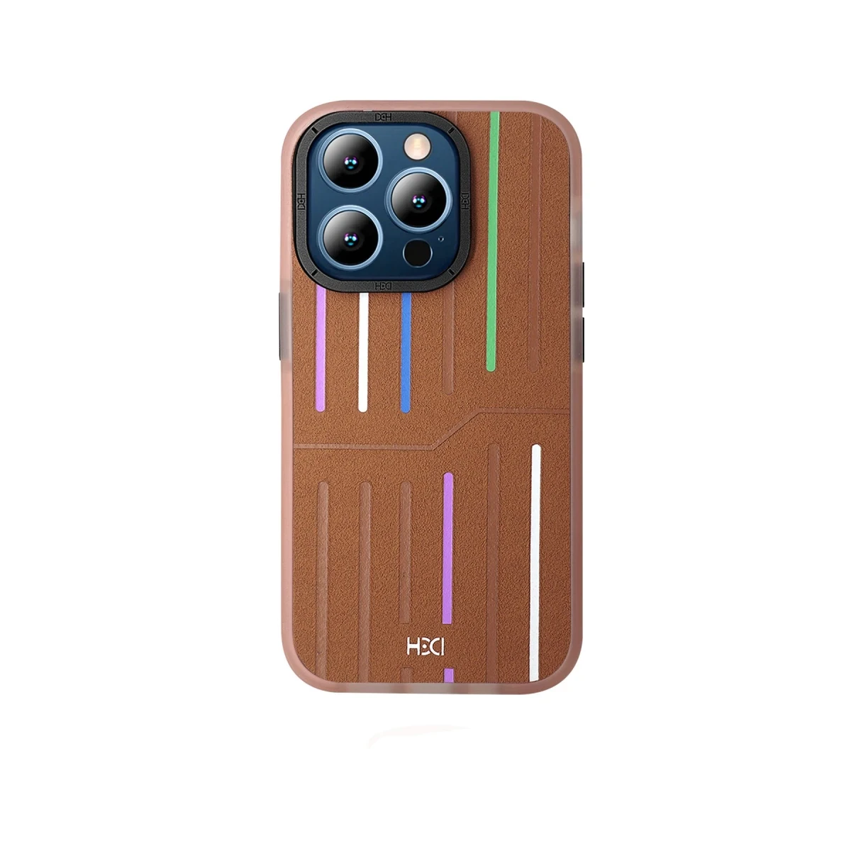 HDD Apple iPhone 15 Pro Max Kılıf HBC-221 Roma Kapak - Kahverengi