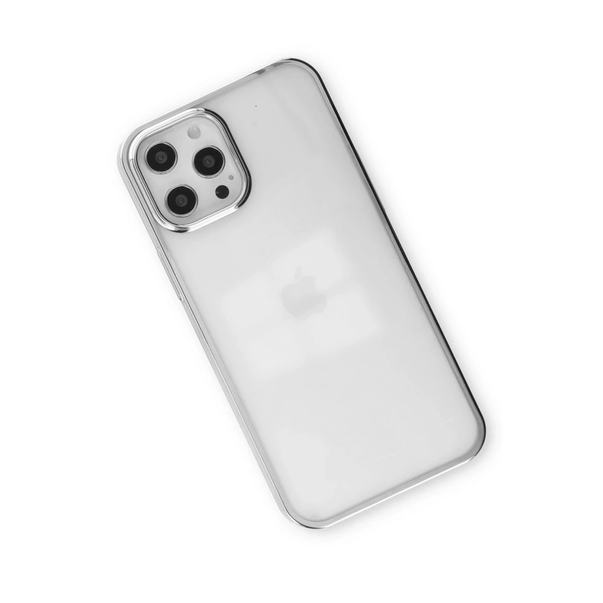 Newface Apple iPhone 12 Pro Max Kılıf Element Silikon - Gümüş