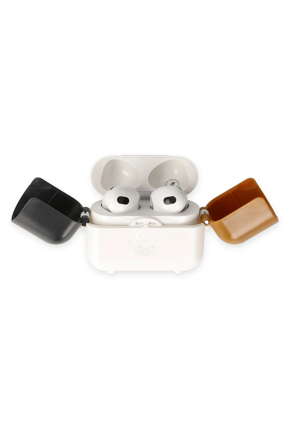 Newface Airpods 3 (3.nesil) Basmalı Kılıf - Beyaz-Siyah-Kahverengi