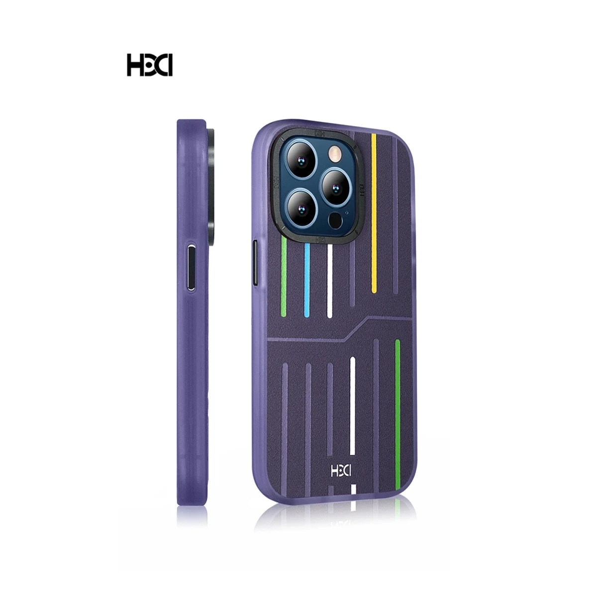 HDD Apple iPhone 15 Pro Max Kılıf HBC-221 Roma Kapak - Derin Mor