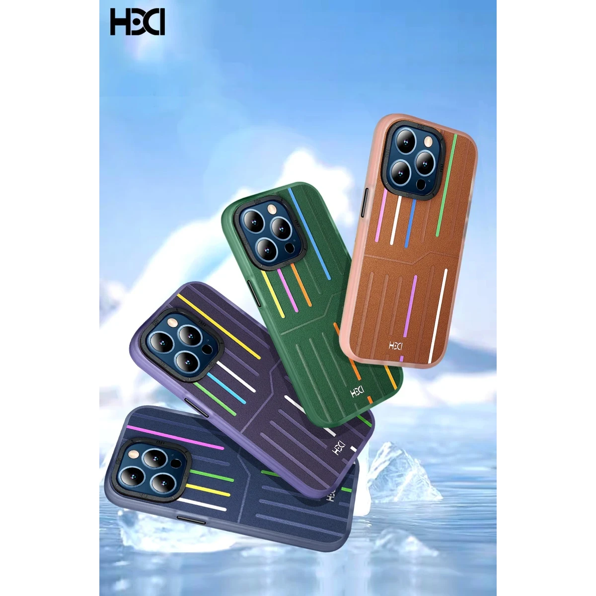HDD Apple iPhone 15 Pro Max Kılıf HBC-221 Roma Kapak - Derin Mor