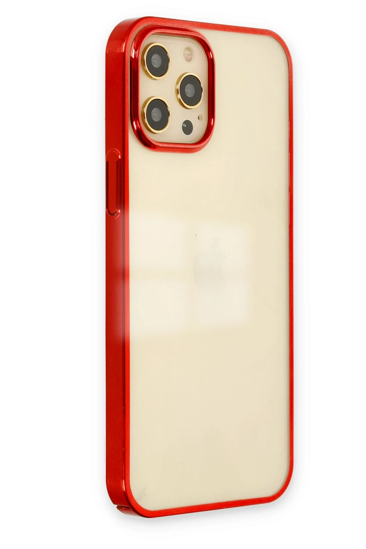 Newface iPhone 12 Pro Max Kılıf Element Silikon - Kırmızı