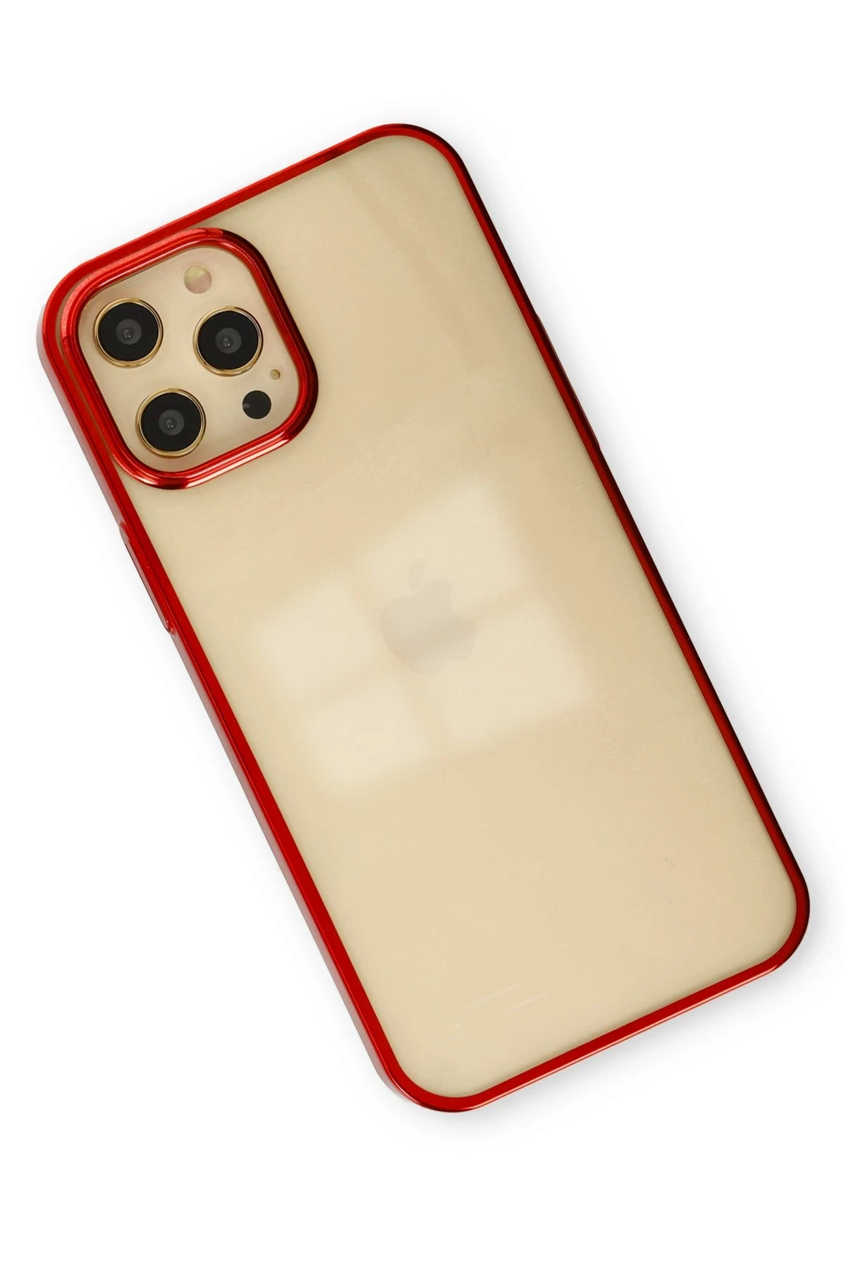 Newface iPhone 12 Pro Max Kılıf Element Silikon - Kırmızı