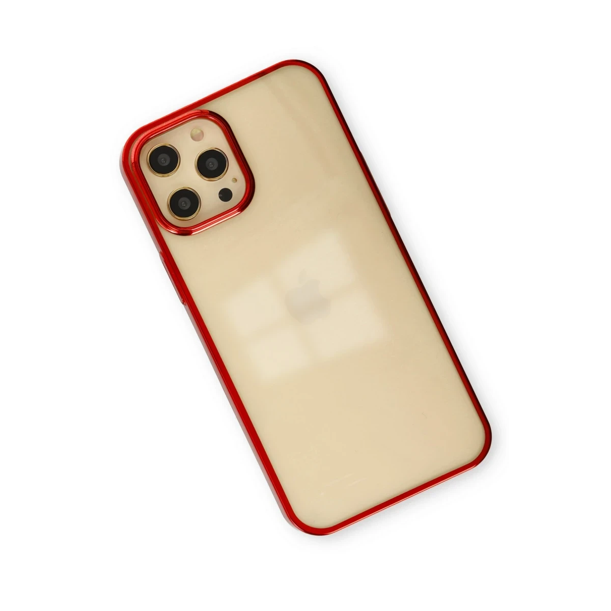 Newface Apple iPhone 12 Pro Max Kılıf Element Silikon - Kırmızı