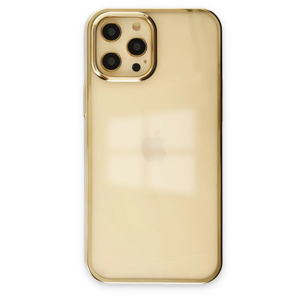 Newface Apple iPhone 12 Pro Max Kılıf Element Silikon - Gold