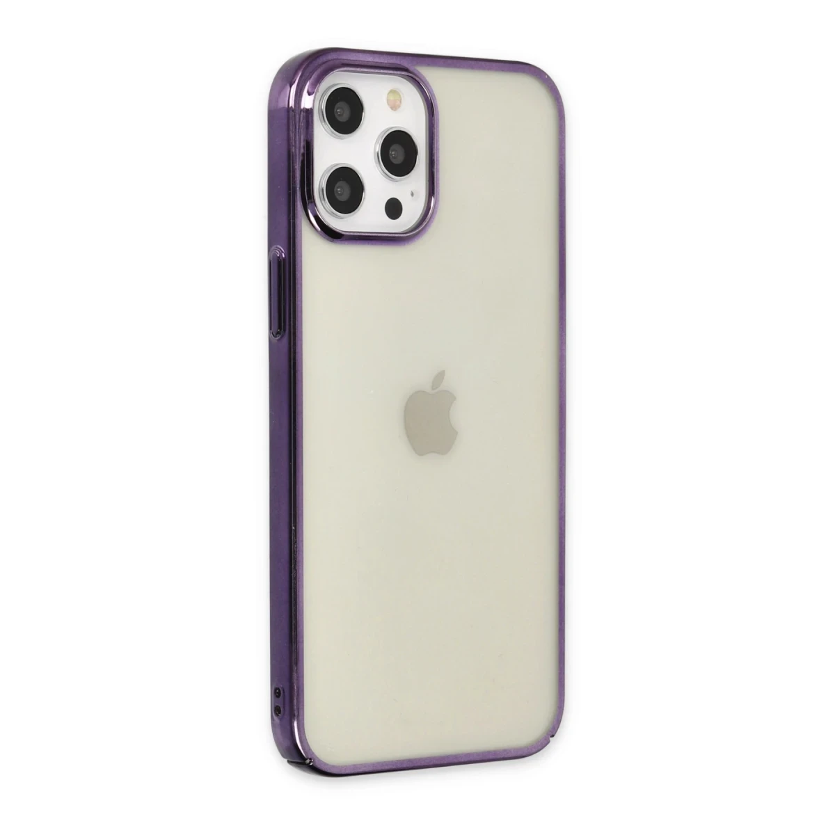 Newface Apple iPhone 12 Pro Max Kılıf Element Silikon - Mor
