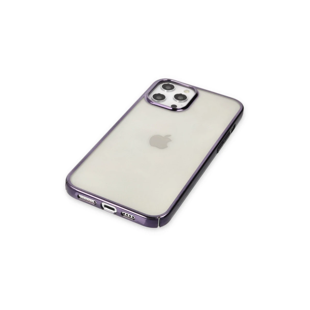 Newface Apple iPhone 12 Pro Max Kılıf Element Silikon - Mor