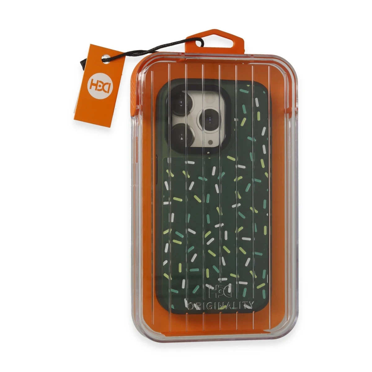 HDD Apple iPhone 14 Pro Max Kılıf HBC-222 Bern Kapak - Koyu Yeşil