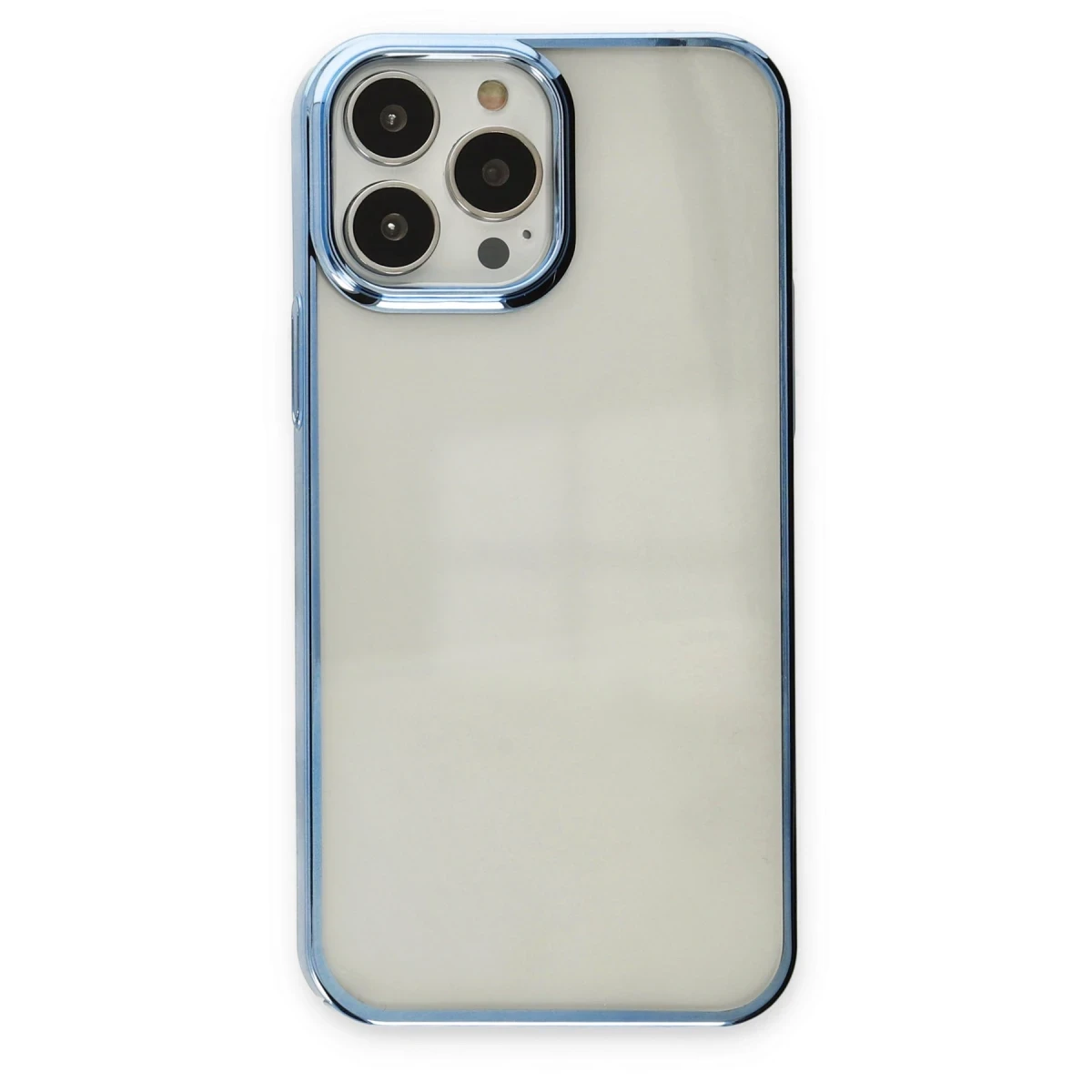 Newface Apple iPhone 13 Pro Kılıf Element Silikon - Sky Blue