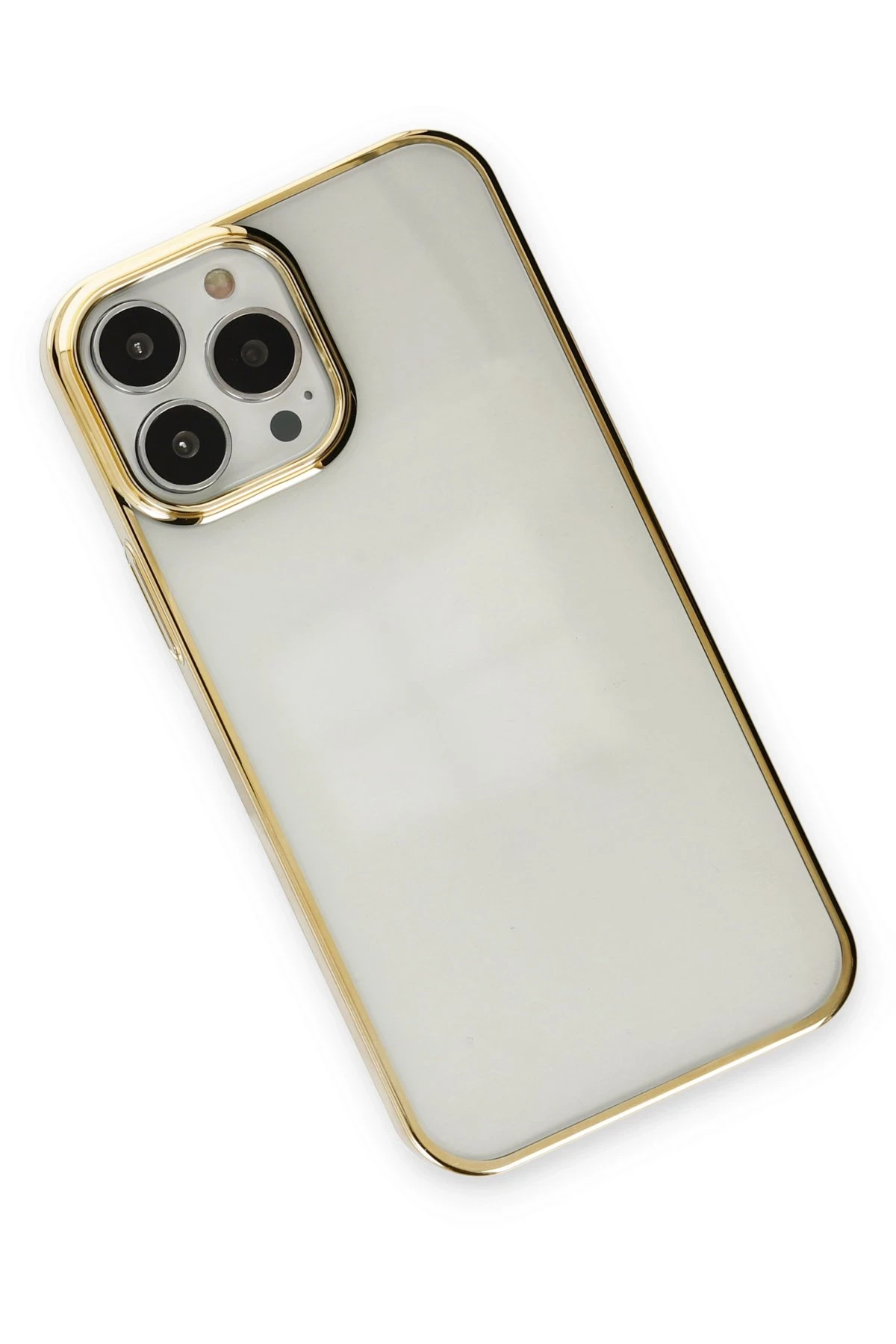 Newface iPhone 13 Pro Kılıf Element Silikon - Gold