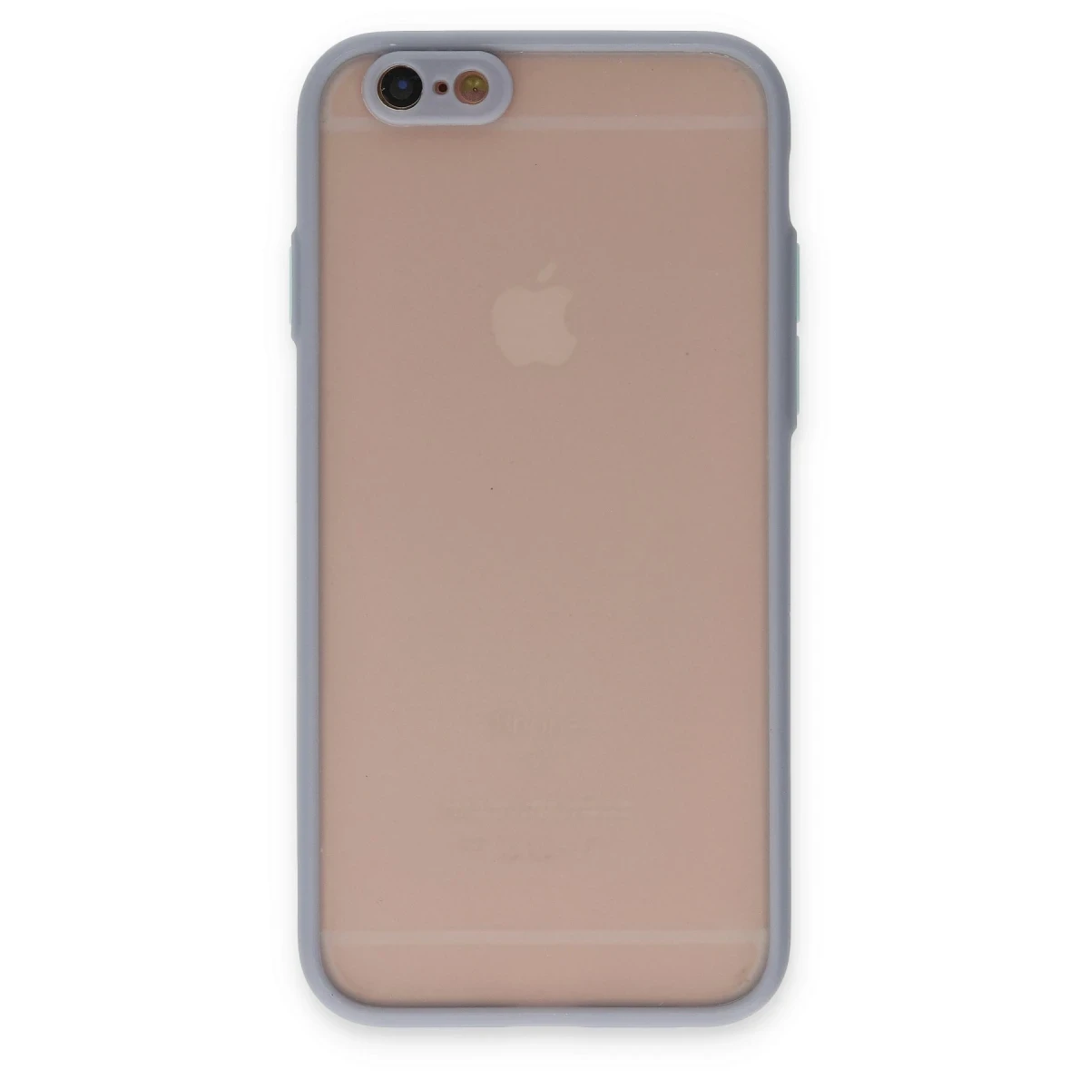 Newface Apple iPhone 6 Kılıf Montreal Silikon Kapak - Gri