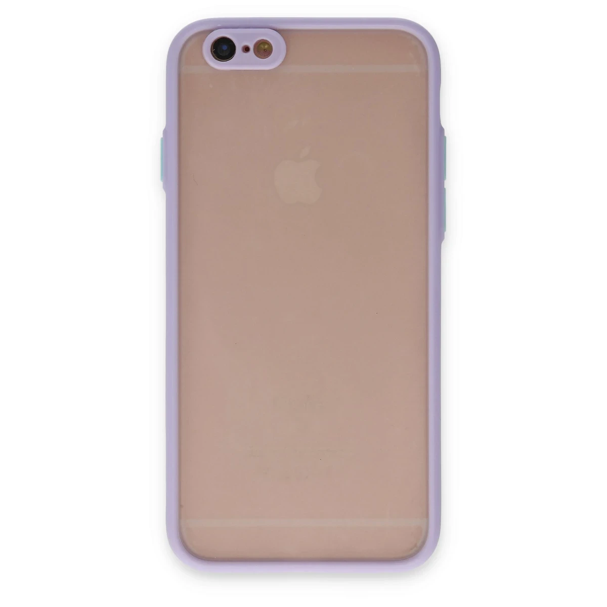 Newface Apple iPhone 6 Kılıf Montreal Silikon Kapak - Mor