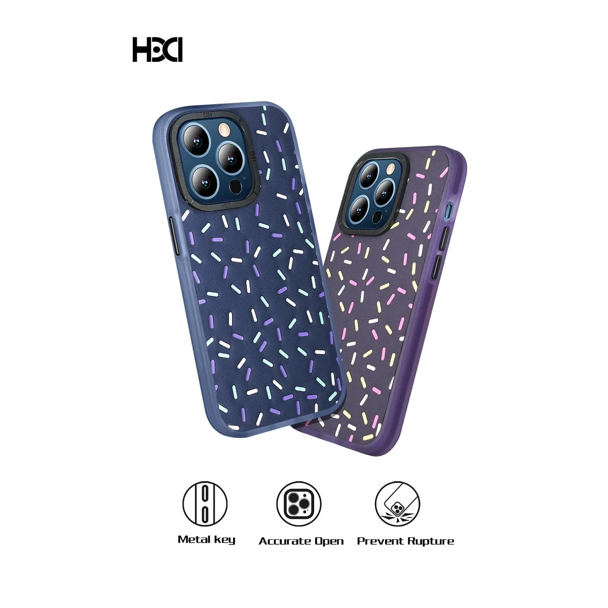 HDD Apple iPhone 15 Pro Max Kılıf HBC-222 Bern Kapak - Derin Mor