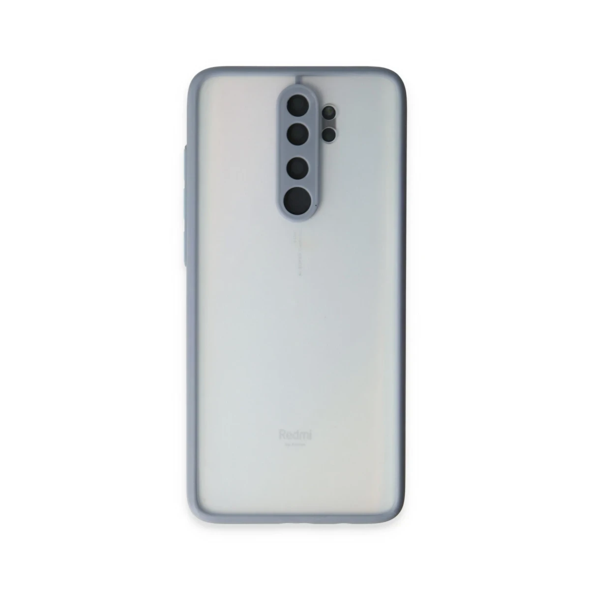 Newface Xiaomi Redmi Note 8 Pro Kılıf Montreal Silikon Kapak - Gri