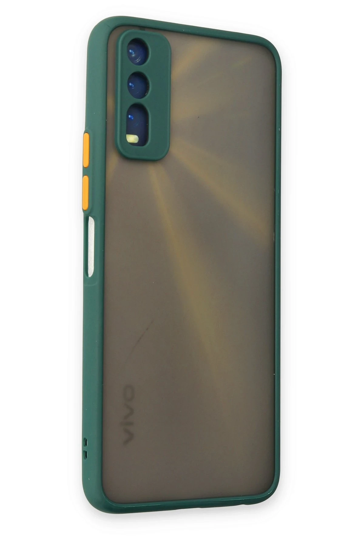 Newface Vivo Y11S Kılıf Montreal Silikon Kapak - Yeşil