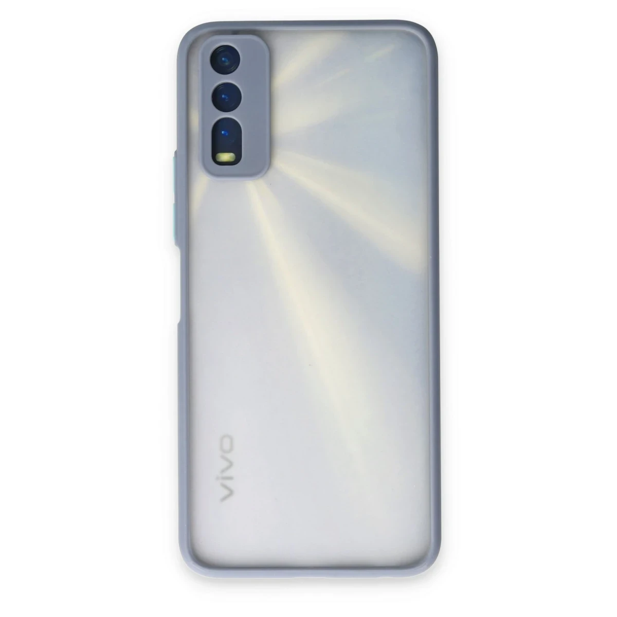 Newface Vivo Y11S Kılıf Montreal Silikon Kapak - Gri