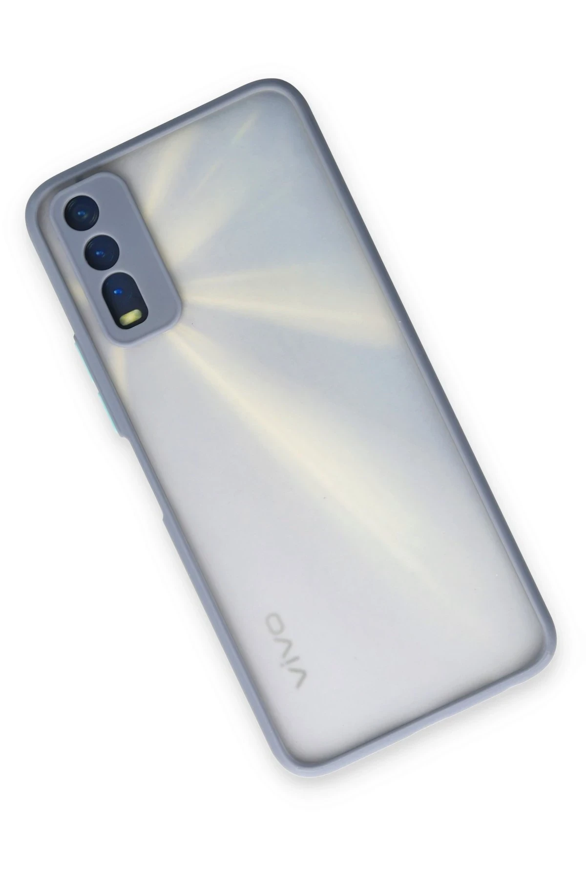 Newface Vivo Y11S Kılıf Montreal Silikon Kapak - Gri