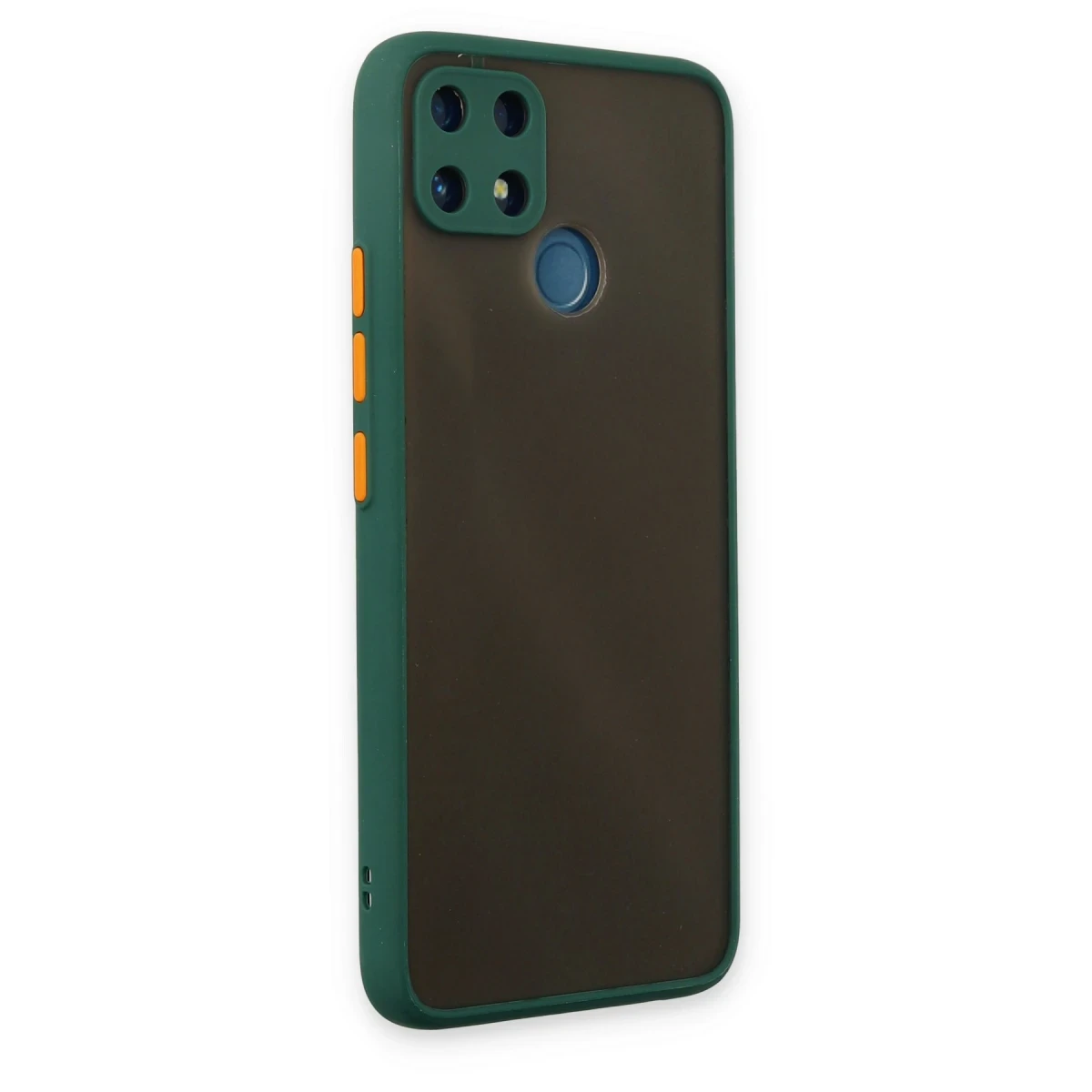 Newface Realme C25 Kılıf Montreal Silikon Kapak - Yeşil