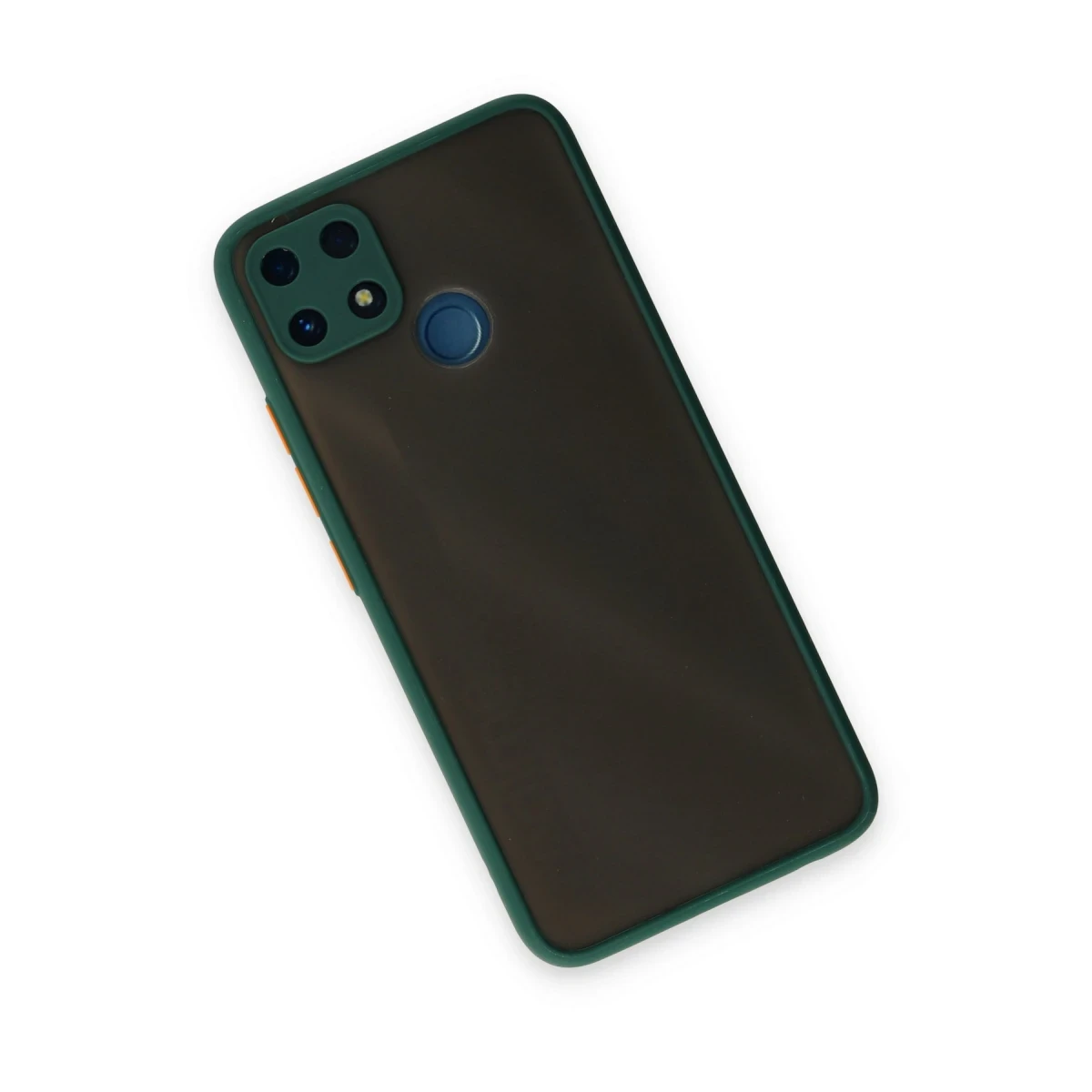 Newface Realme C25 Kılıf Montreal Silikon Kapak - Yeşil