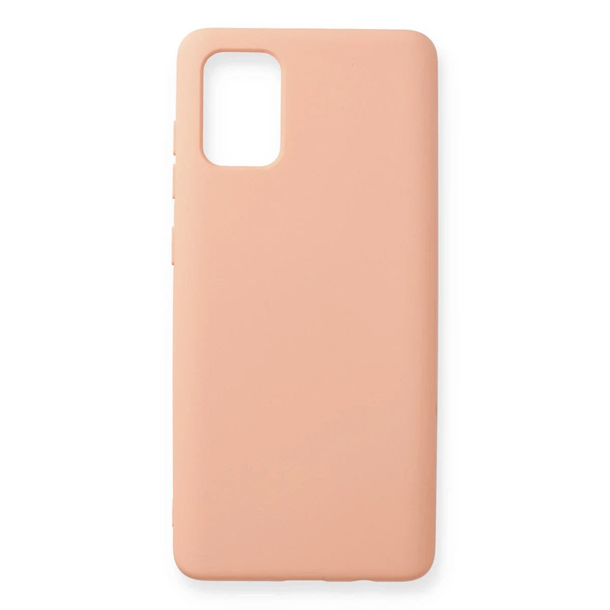 Newface Samsung Galaxy A71 Kılıf Nano içi Kadife Silikon - Pudra
