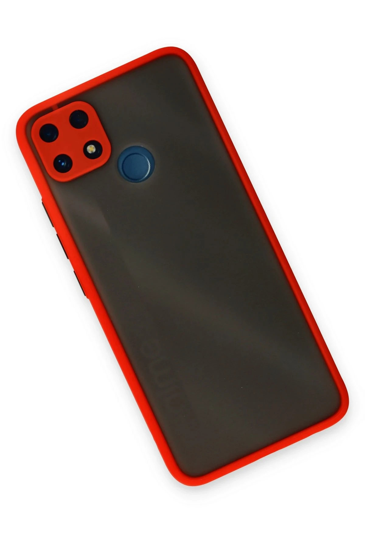 Newface Realme C25 Kılıf Montreal Silikon Kapak - Kırmızı