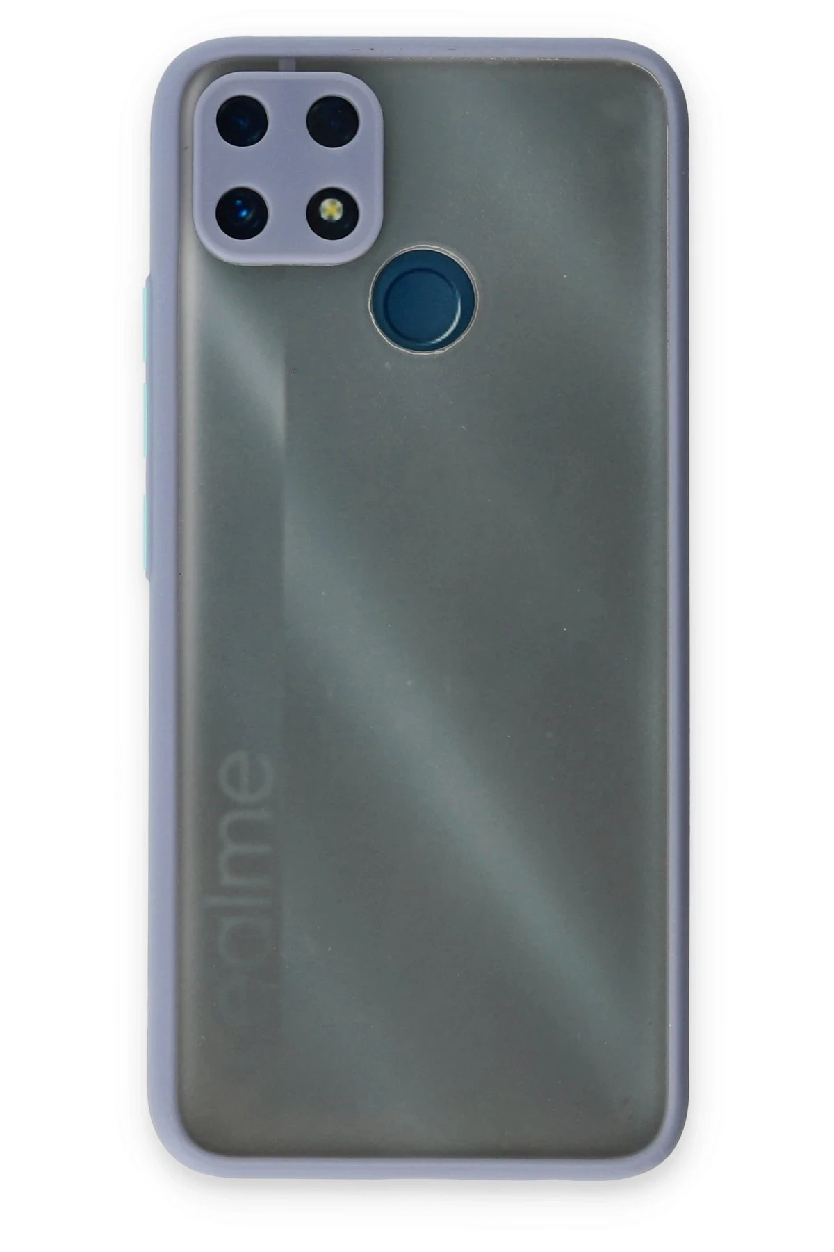 Newface Realme C25 Kılıf Montreal Silikon Kapak - Gri