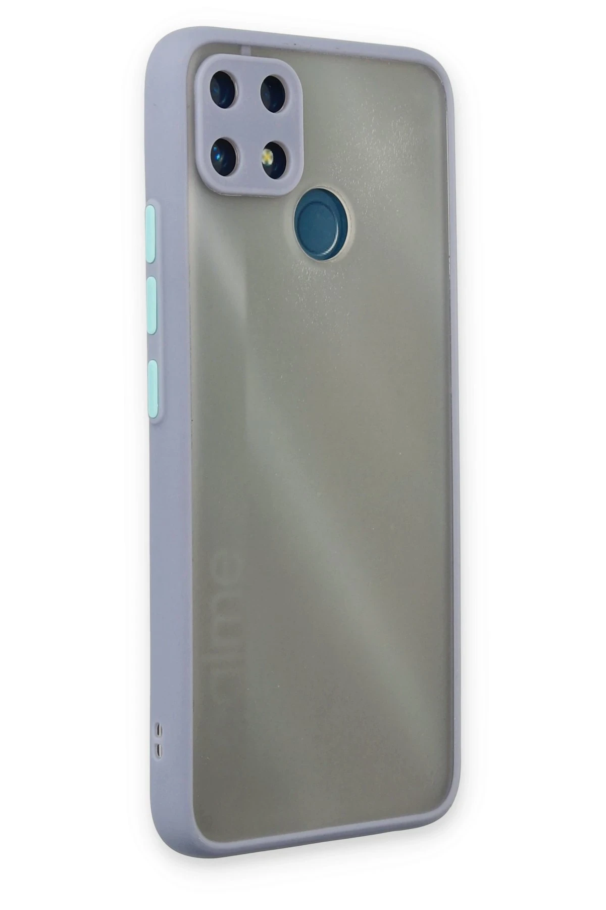 Newface Realme C25 Kılıf Montreal Silikon Kapak - Gri