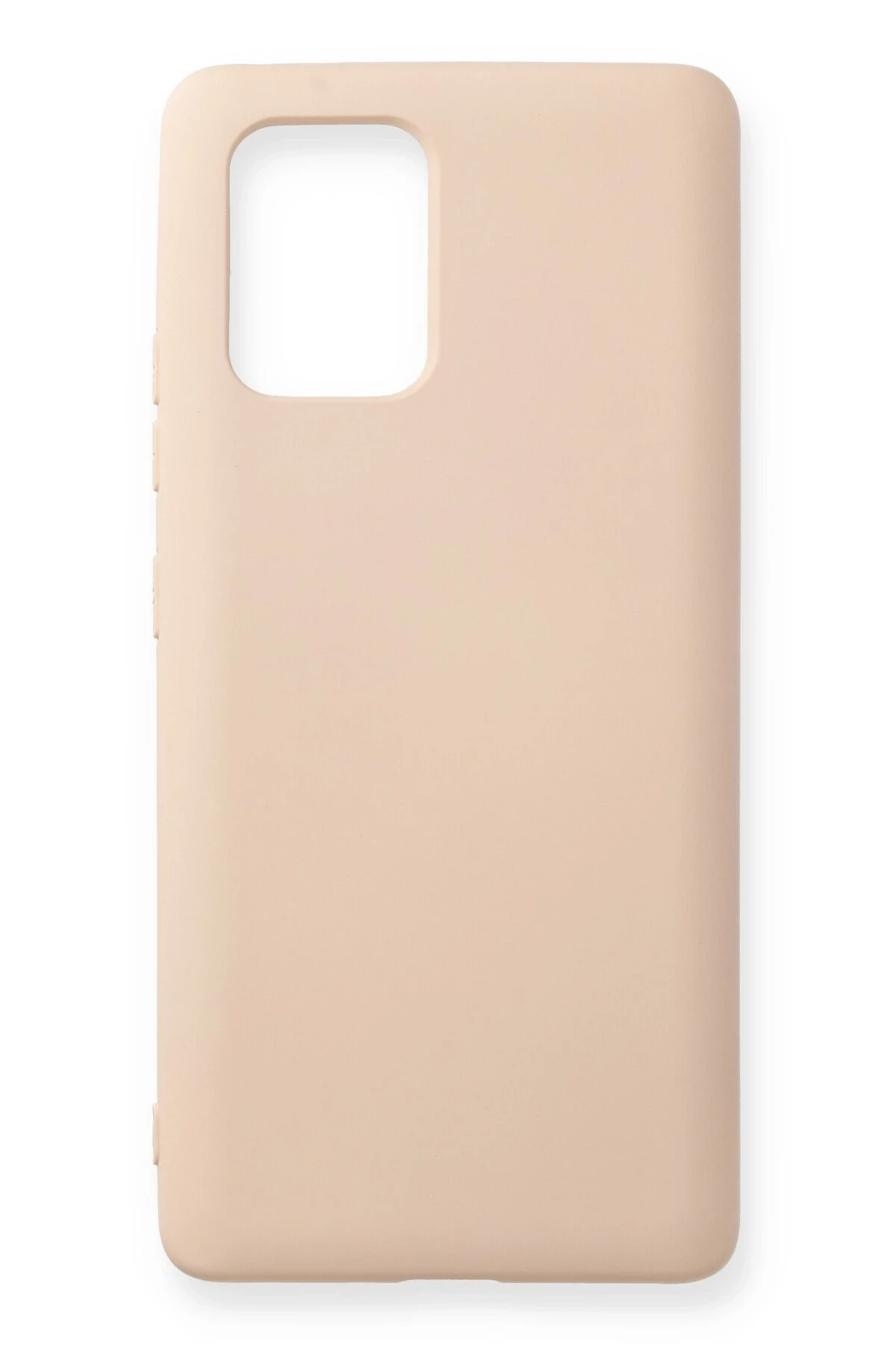 Newface Samsung Galaxy A91 / S10 Lite Kılıf Nano içi Kadife Silikon - Pudra