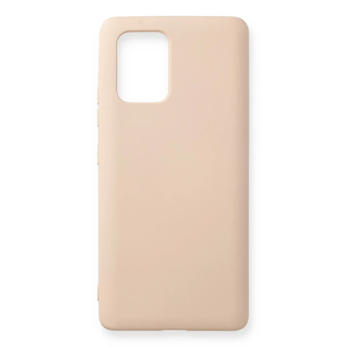 Newface Samsung Galaxy A91 / S10 Lite Kılıf Nano içi Kadife Silikon - Pudra
