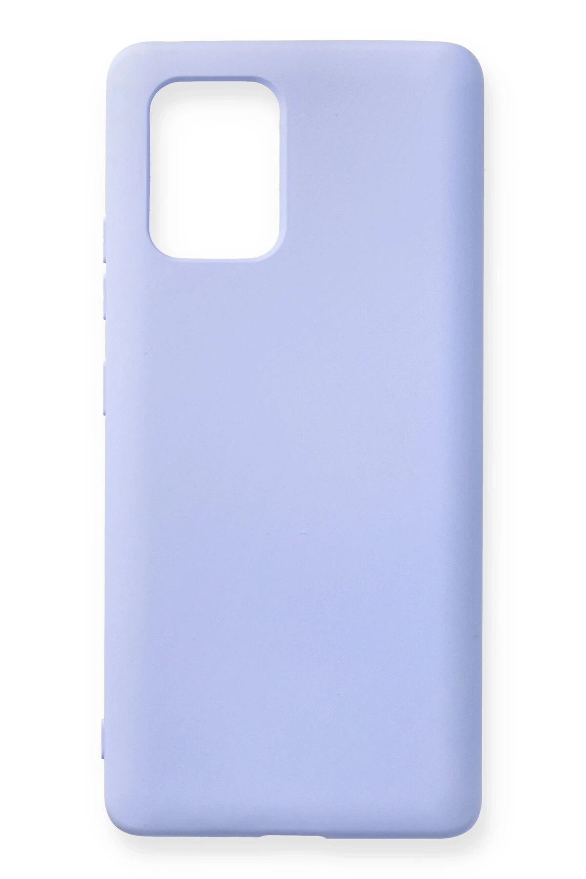 Newface Samsung Galaxy A91 / S10 Lite Kılıf Nano içi Kadife Silikon - Lila