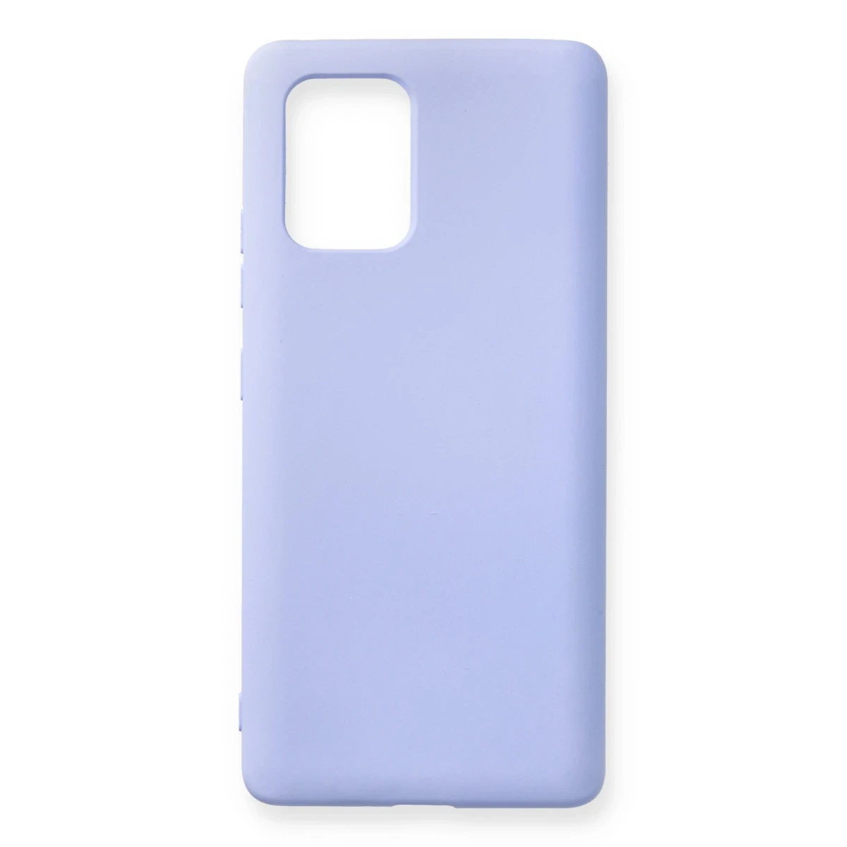 Newface Samsung Galaxy A91 / S10 Lite Kılıf Nano içi Kadife Silikon - Lila