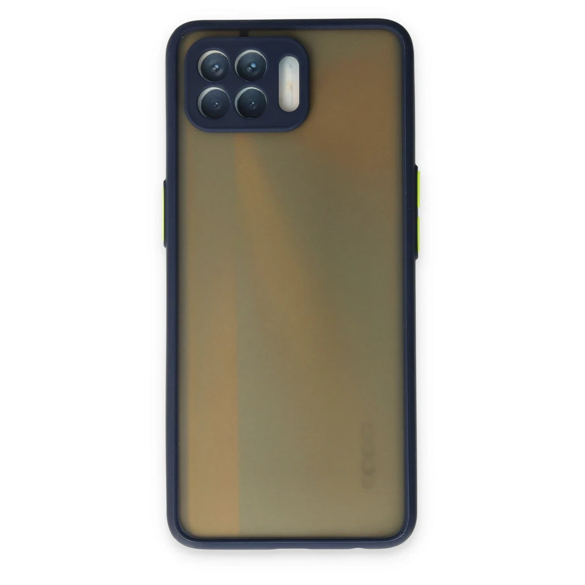 Newface Oppo Reno 4 Lite Kılıf Montreal Silikon Kapak - Lacivert