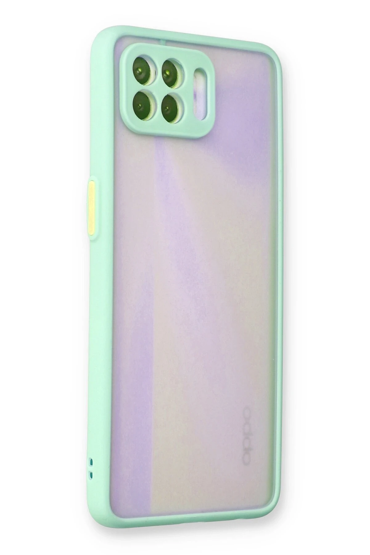 Newface Oppo Reno 4 Lite Kılıf Montreal Silikon Kapak - Turkuaz