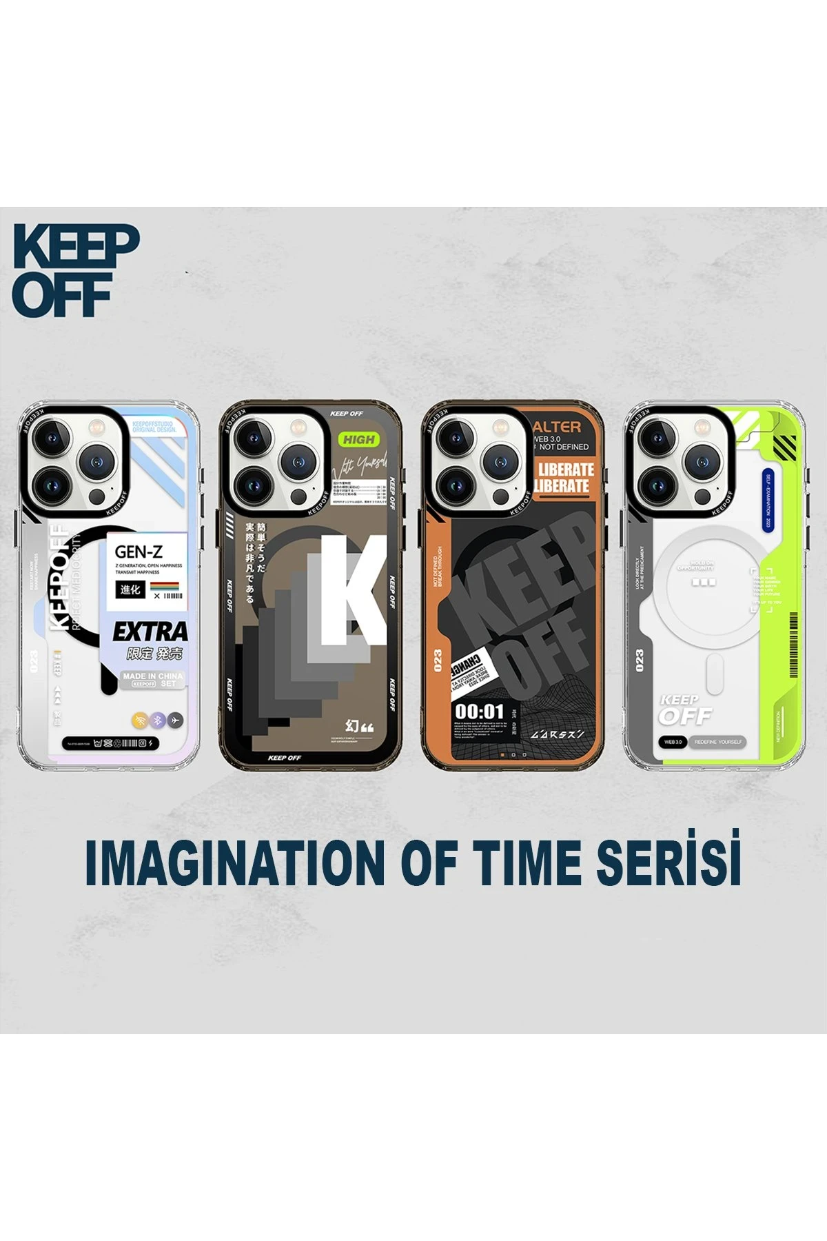 Keep Off Apple iPhone 15 Pro Imagination Of Time Magsafe Kapak - Extraordinary — görsel 6