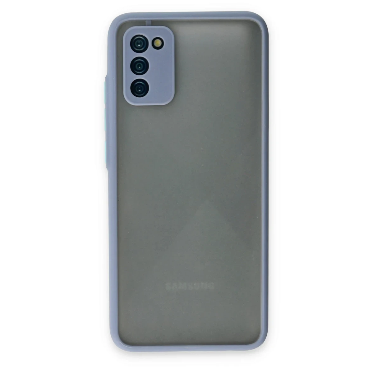 Newface Samsung Galaxy A02S Kılıf Montreal Silikon Kapak - Gri